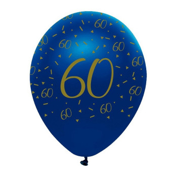 Latexballons 60 Jahre Marineblau 2