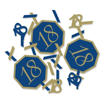 Festliche Konfesse 18 Jahre Marineblau und Gold - Tischdekoration | BelleFete.ch