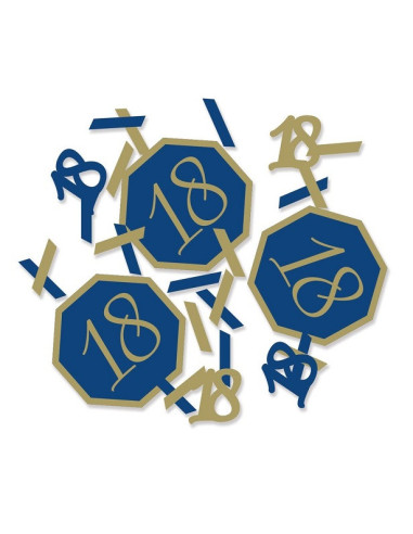 Festliche Konfesse 18 Jahre Marineblau und Gold - Tischdekoration | BelleFete.ch