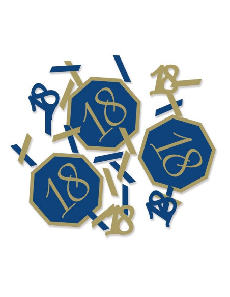 Festliche Konfesse 18 Jahre Marineblau und Gold - Tischdekoration | BelleFete.ch