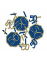confettis 50 ans anniversaire bleu marine en suisse