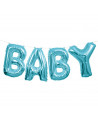 ballons de lettres baby en bleu