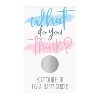 Jeu de cartes à gratter Baby Shower Révélation - Gender Reveal - Bellefete.ch