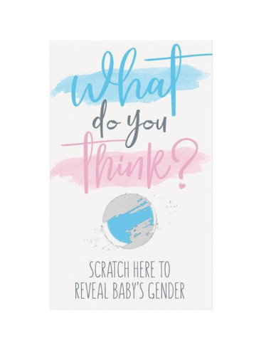 jeu cartes a gratter baby shower