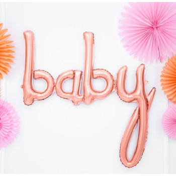 Ballon de fête en aluminium Rose Gold "Baby" - Articles de fête - Bellefete.ch 2