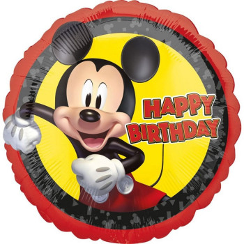 Ballon Mickey Mouse “Happy Birthday” - Anniversaire Enfant Disney - Bellefete.ch
