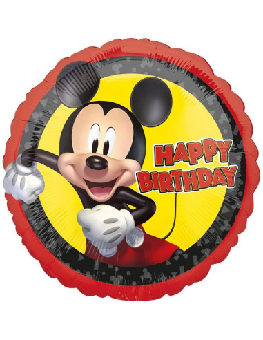 Palloncino Mickey Mouse “Happy Birthday” - Compleanno Bambino Disney - Bellefete.ch