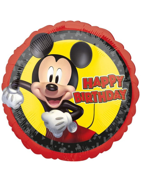 Ballon Mickey Mouse “Happy Birthday” - Anniversaire Enfant Disney - Bellefete.ch