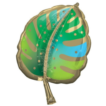 Grand ballon de fête en forme de feuille tropicale - Ballons de fête tropicale - Bellefete.ch