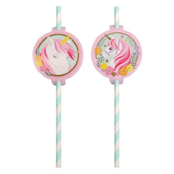 Cannucce di compleanno Unicorno - Accessorio Deco Party - Bellefete.ch