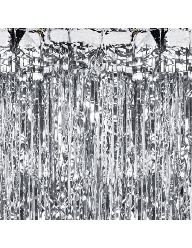 SILBERNER PARTYVORHANG