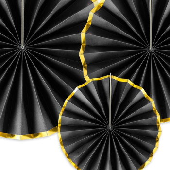 Decorazioni di ventagli in Nero - Decorazione Compleanno Adulti e Bambini - Bellefete.ch 2