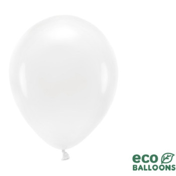 Pastellweiße ökologische Luftballons in der Schweiz