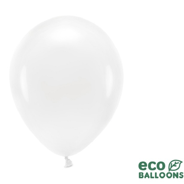 Pastellweiße ökologische Luftballons in der Schweiz