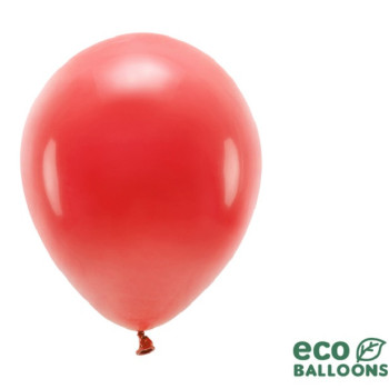 Palloncini Eco Rosso pastello - Palloncini Biodegradabili per Feste - Svizzera