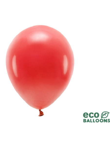 Palloncini Eco Rosso pastello - Palloncini Biodegradabili per Feste - Svizzera