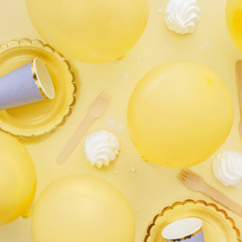 Palloncini Eco Giallo pastello - Palloncini Biodegradabili per Festa - Svizzera 2