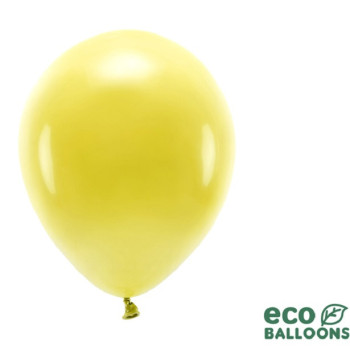 Pastellgelbe Öko-Luftballons - Biologisch abbaubare Ballons für Partys - Bellefete.ch
