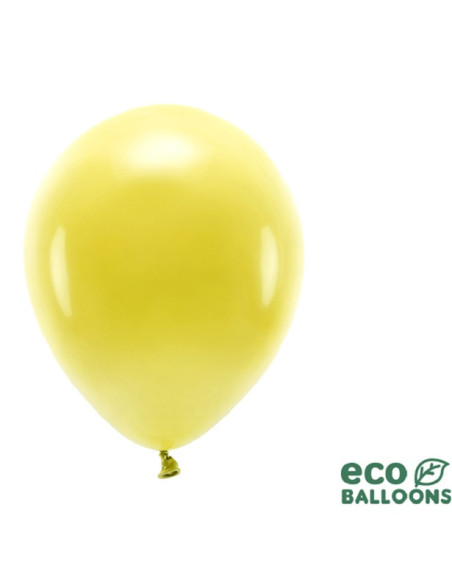 Pastellgelbe Öko-Luftballons - Biologisch abbaubare Ballons für Partys - Bellefete.ch