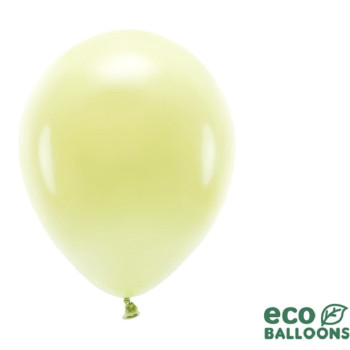 Öko Luftballons Hellgelb Pastell - Biologisch abbaubare Ballons für Party - Schweiz