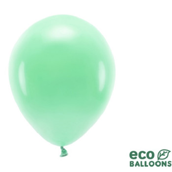 Pastellfarbene Öko-Luftballons mit Mintgrün - Biologisch abbaubare Ballons für Partys - Bellefete.ch