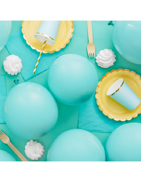 Pastell-Dunkelmintgrüne Öko-Luftballons – Biologisch abbaubare Partyballons