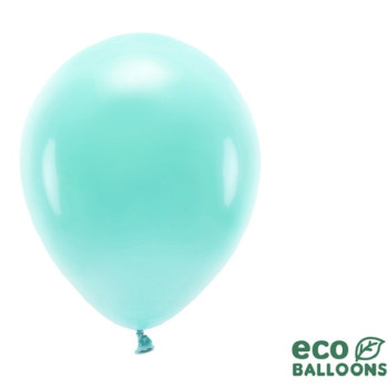 Pastellfarbene Öko-Luftballons mit Mintgrün - Biologisch abbaubare Ballons für Partys - Bellefete.ch