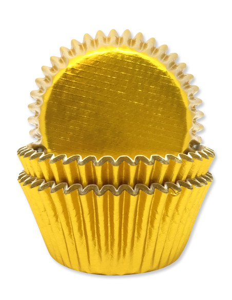 Stampi per cupcake color oro metallizzato - Decorazione di torte