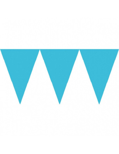 Guirlande de fête en papier Bleu Turquoise - Déco Anniversaire Élégante | BelleFete.ch Boutique Suisse