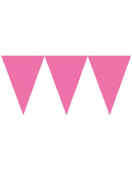 Leuchtend pinke Papiergirlande für Partys | Geburtstagsdekoration | BelleFete.ch