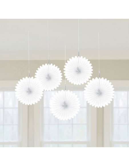 Ventagli da festa in carta - Bianco - Articoli da festa in Svizzera
