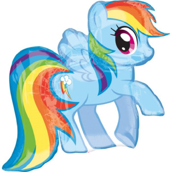 Ballon My Little Pony “Rainbow Dash” pour anniversaire enfant, décoration colorée et festive