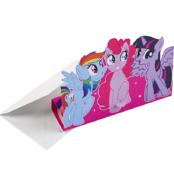 Biglietti d'invito My Little Pony per compleanno bambino, motivi colorati e unicorno 2