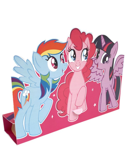 My Little Pony Einladungskarten für Babygeburtstag, bunte Muster und Einhorn