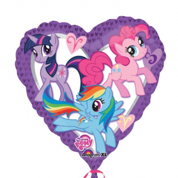 il mio palloncino foil a forma di cuore di pony