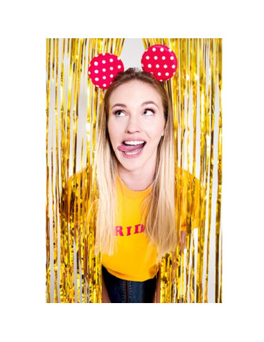 Partyvorhang mit goldenen Fransen – Dekorationen für Hochzeiten, Geburtstage und Babypartys