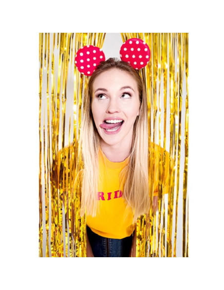 Partyvorhang mit goldenen Fransen – Dekorationen für Hochzeiten, Geburtstage und Babypartys