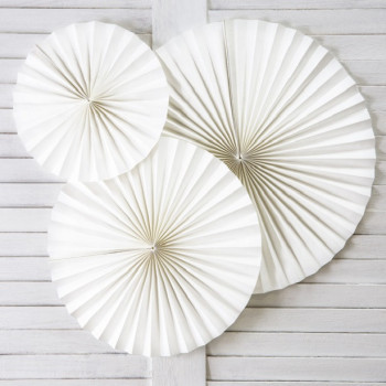 Decorazioni di ventagli in Bianco - Articoli per feste - Bellefete.ch
