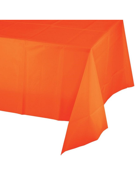 Nappe de table en plastique Orange - Bellefete.ch - Suisse - Déco de table