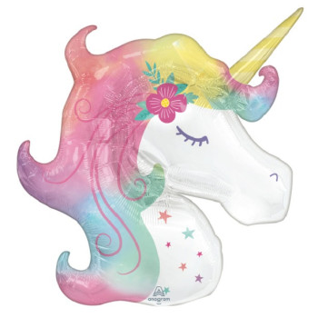 Großer Einhorn-Ballon - Dekoration Geburtstag Kind - Bellefete.ch