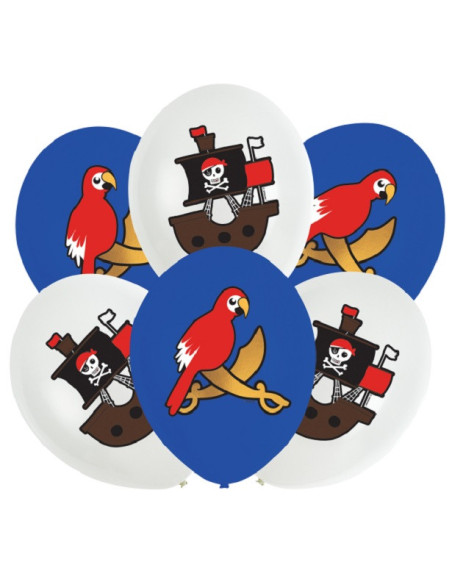 Palloncini da festa in lattice Pirata per compleanno bambino, decorazione colorata e festosa