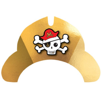 Piratengeburtstagspartyhüte für Kinder, lustiges und buntes Accessoire