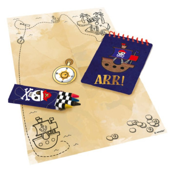 Jeu Chasse au trésor Pirate - 24 pièces pour anniversaire enfant, activité ludique sur le thème pirate