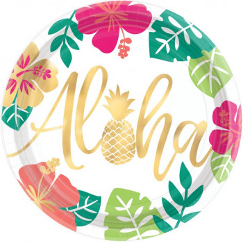 Piatti per feste tropicali aloha
