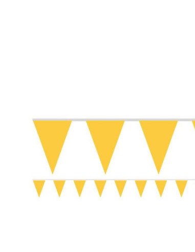 Guirlande de fête en papier - Jaune - Déco de fête