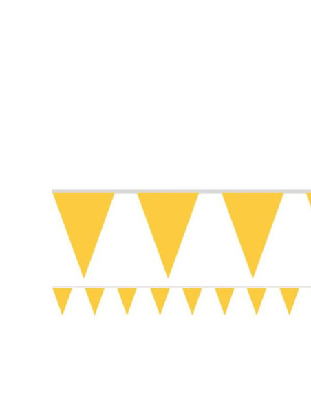 Guirlande de fête en papier - Jaune - Déco de fête Guirlande de fête en papier - Jaune - Déco de fête