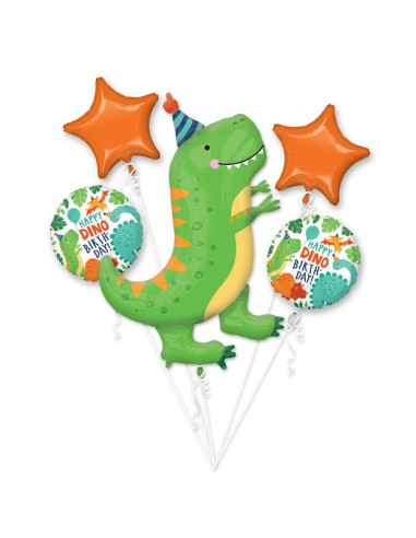 Dinosaurier-Ballonstrauß – Prähistorische Partydekoration