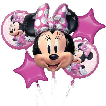 Minnie Mouse Ballonstrauß für Mädchen Geburtstag Dekoration