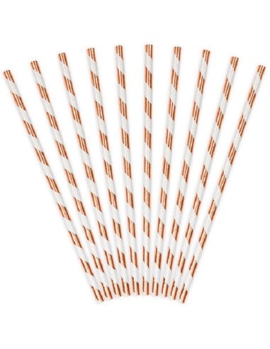 Pailles en papier Rose Gold en Suisse