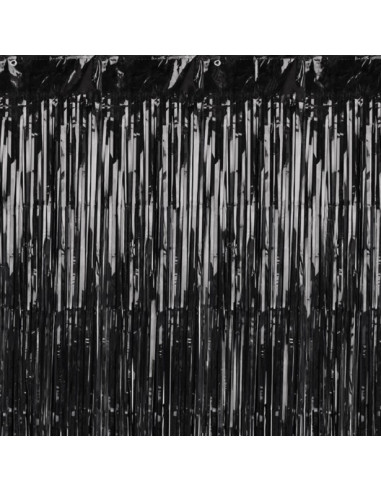 Tenda per feste con frange nere - Decorazioni per matrimoni, compleanni e baby shower